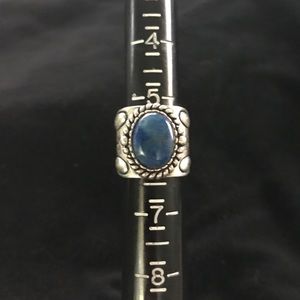 Southwest Sterling Silver Lapis Ring